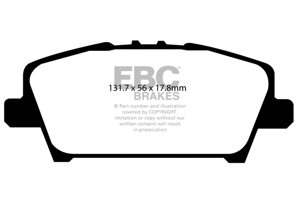 Kit de plaquettes de frein, frein à disque EBC Brakes DP21901