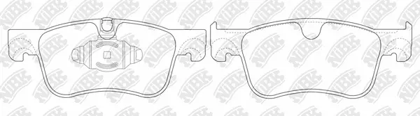 Kit de plaquettes de frein, frein à disque NiBK PN0734