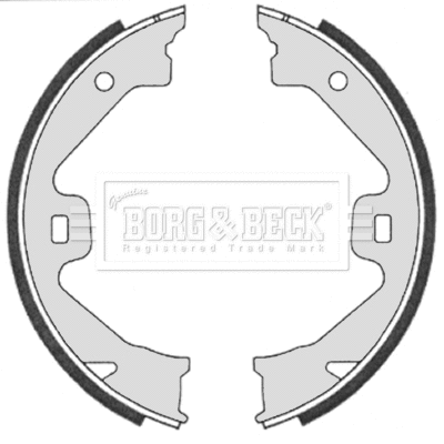 Jeu de mâchoires de frein, frein de stationnement BORG & BECK BBS6331