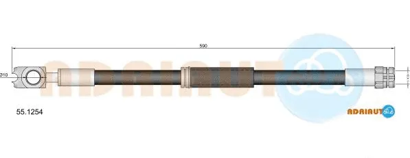 Flexible de frein ADRIAUTO 55.1254