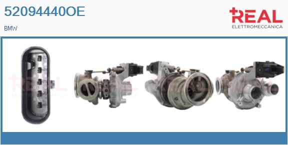 Turbocompresseur, suralimentation REAL 52094440OE