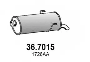 Silencieux arrière ASSO 36.7015