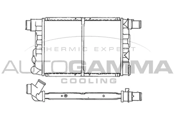 Radiateur, refroidissement du moteur AUTOGAMMA 100263