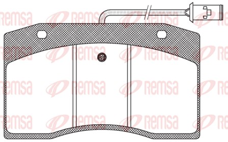Kit de plaquettes de frein, frein à disque REMSA JCA 400.40