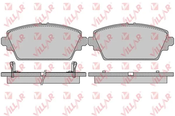 Kit de plaquettes de frein, frein à disque VILLAR 626.1036
