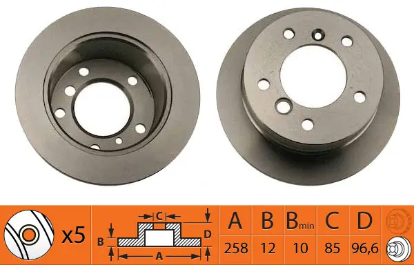 Disque de frein SB BR31119