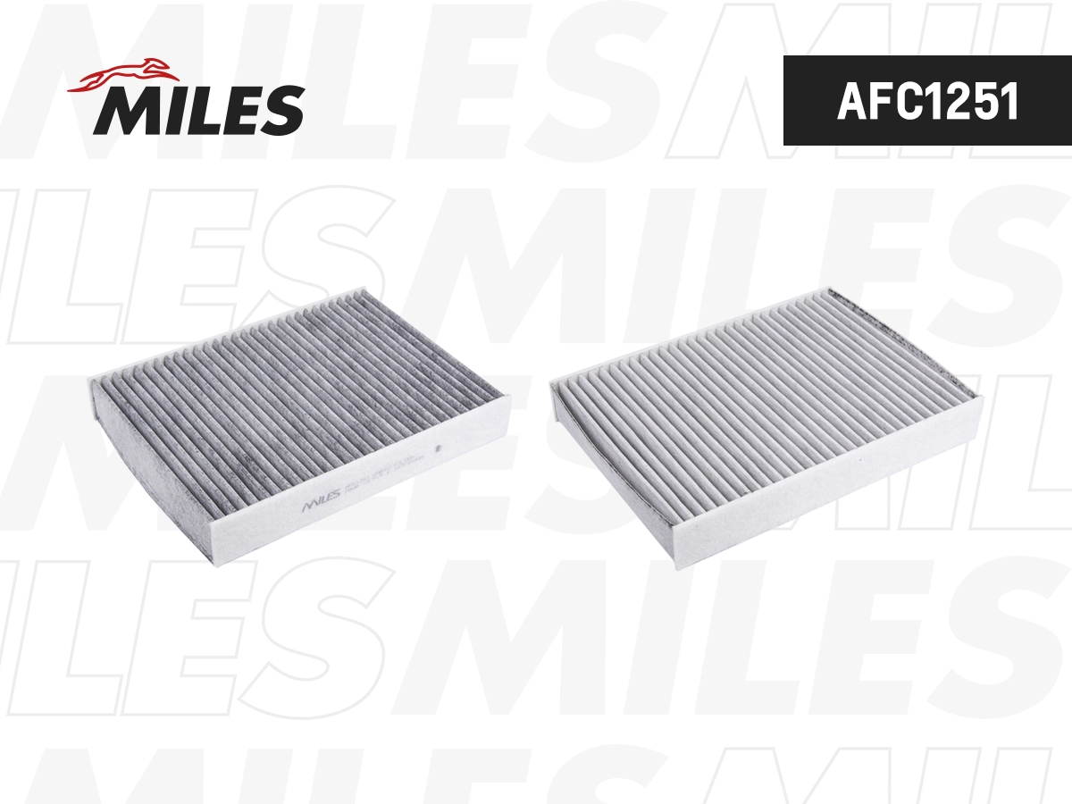 Filtre, air de l'habitacle MILES AFC1251
