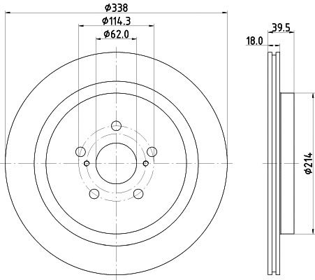 Disque de frein MINTEX MDC3015C