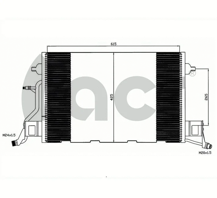 Condenseur, climatisation ACR 300604