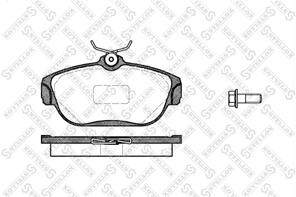 Kit de plaquettes de frein, frein à disque STELLOX 379 000-SX