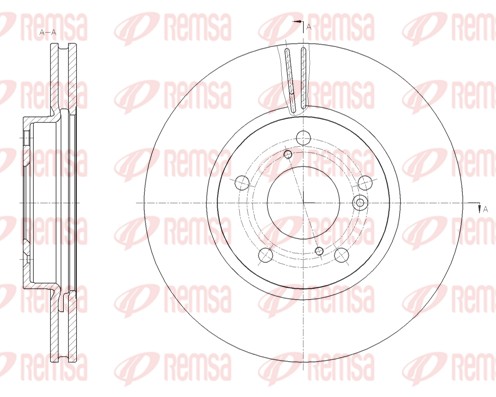 Disque de frein REMSA 62112.10