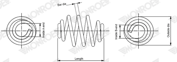 Ressort de suspension MONROE SN3514