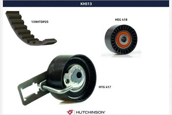 Kit de courroie crantée HUTCHINSON KH 513