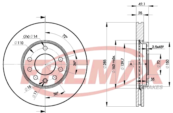 Disque de frein FREMAX BD-9003