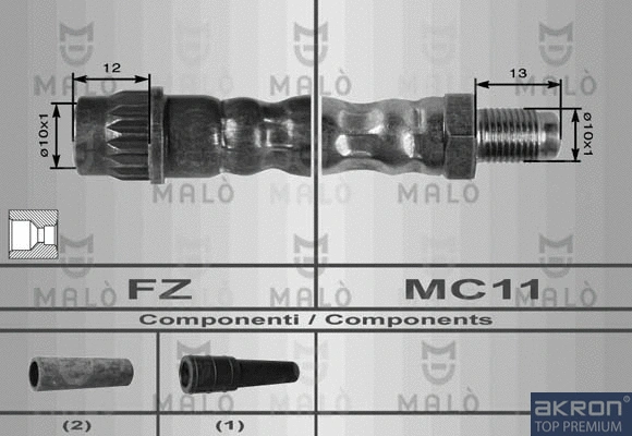 Flexible de frein AKRON-MALÒ 8940