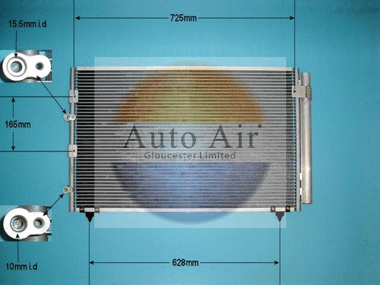 Condenseur, climatisation AUTO AIR GLOUCESTER 16-1013