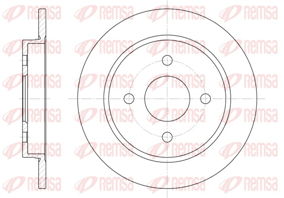 Disque de frein REMSA 6155.00