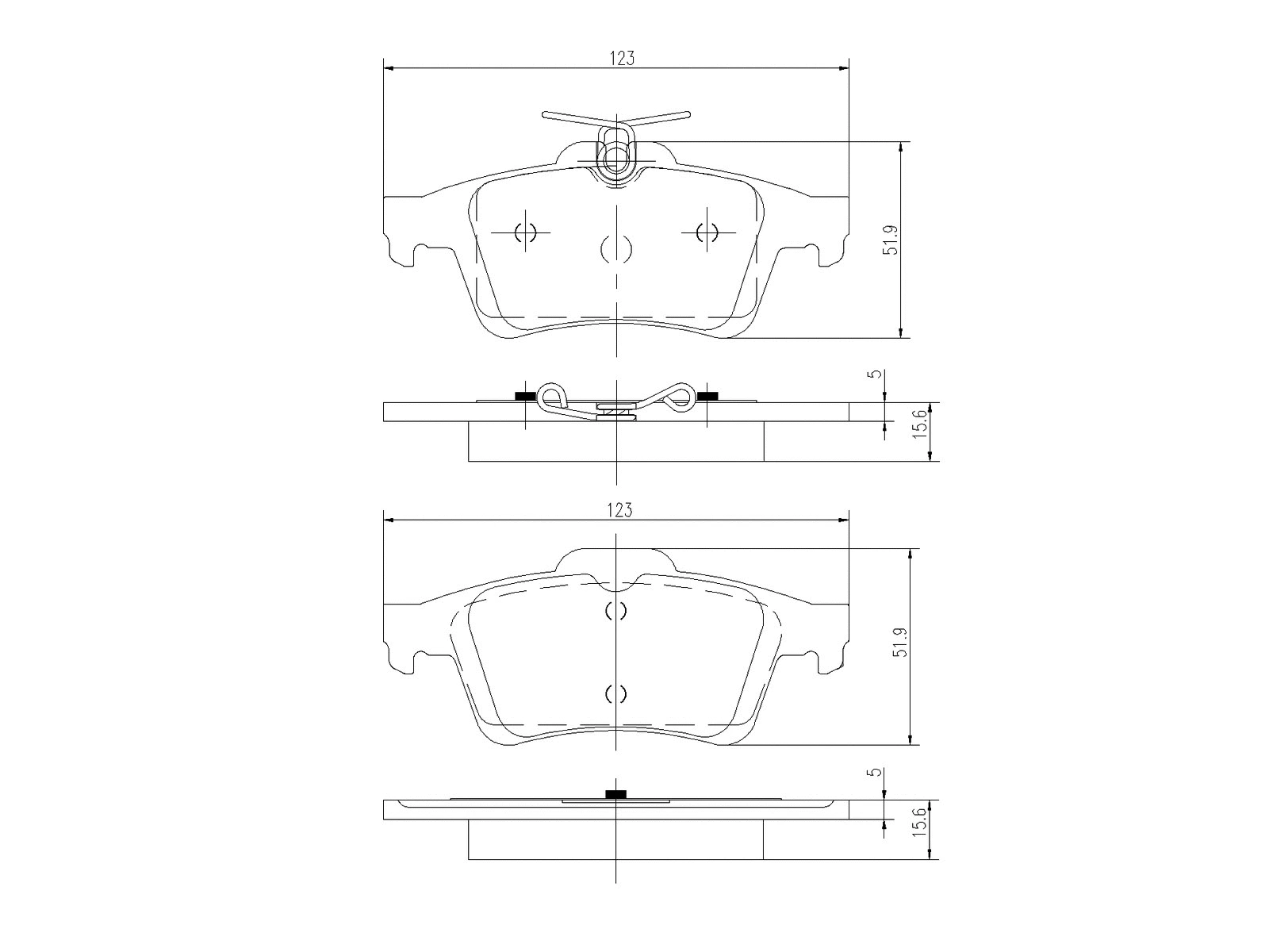 Kit de plaquettes de frein, frein à disque A.Z. Meisterteile AZMT-44-022-1254