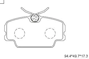 Kit de plaquettes de frein, frein à disque ASIMCO KD7778
