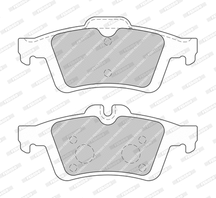 Kit de plaquettes de frein, frein à disque FERODO FDB4686-D