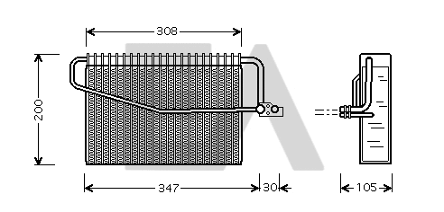 Évaporateur climatisation EACLIMA 43B50011