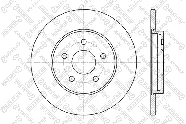 Disque de frein STELLOX 6020-2551-SX
