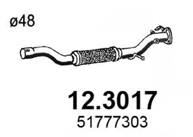 Tuyau d'échappement ASSO 12.3017