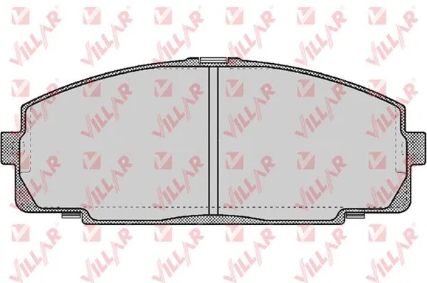 Kit de plaquettes de frein, frein à disque VILLAR 626.0577