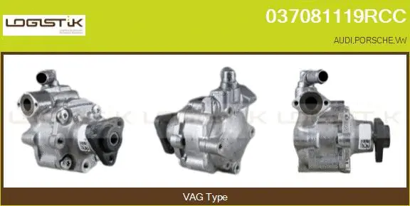 Pompe hydraulique, direction LGK 037081119RCC