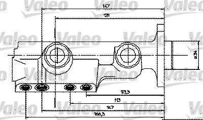 Maître-cylindre de frein VALEO 350455