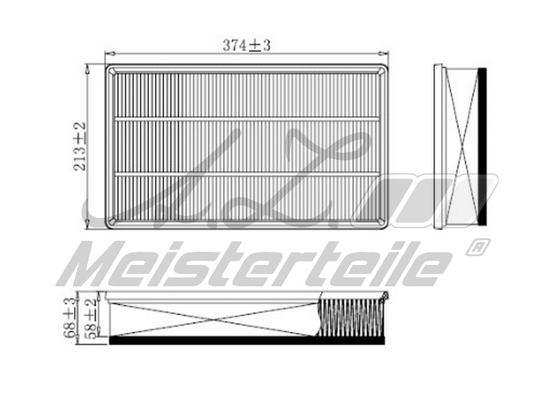 Filtre à air A.Z. Meisterteile AZMT-41-030-1990
