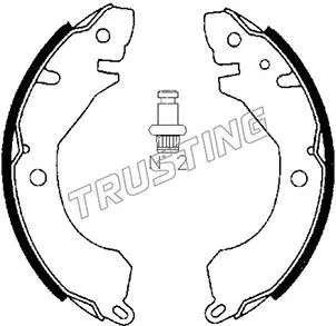 Jeu de mâchoires de frein TRUSTING 064.157