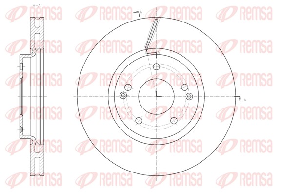 Disque de frein REMSA 61663.10