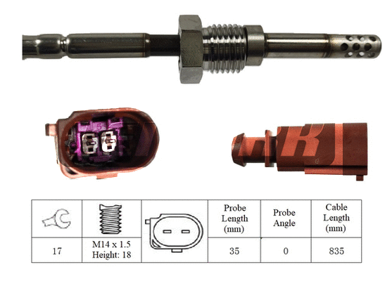 Capteur, température des gaz LEMARK LXT034