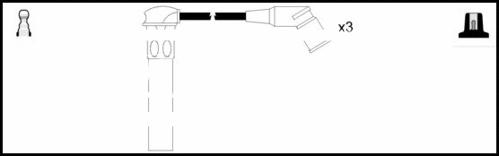 Kit de câbles d'allumage LEMARK HOES873
