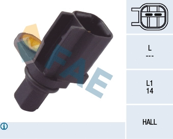 Capteur, vitesse de roue FAE 78113