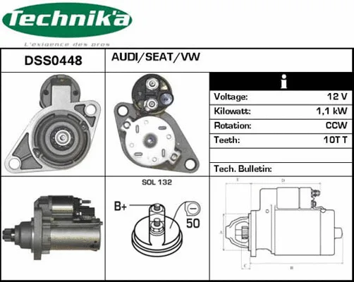 Démarreur Technika DSS0448