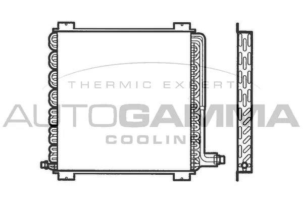 Condenseur, climatisation AUTOGAMMA 101801