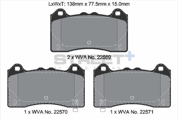 Kit de plaquettes de frein, frein à disque PAGID Racing T8163SP2001