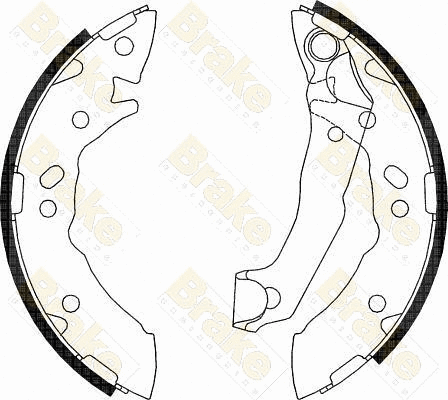 Jeu de mâchoires de frein Brake ENGINEERING SH2550