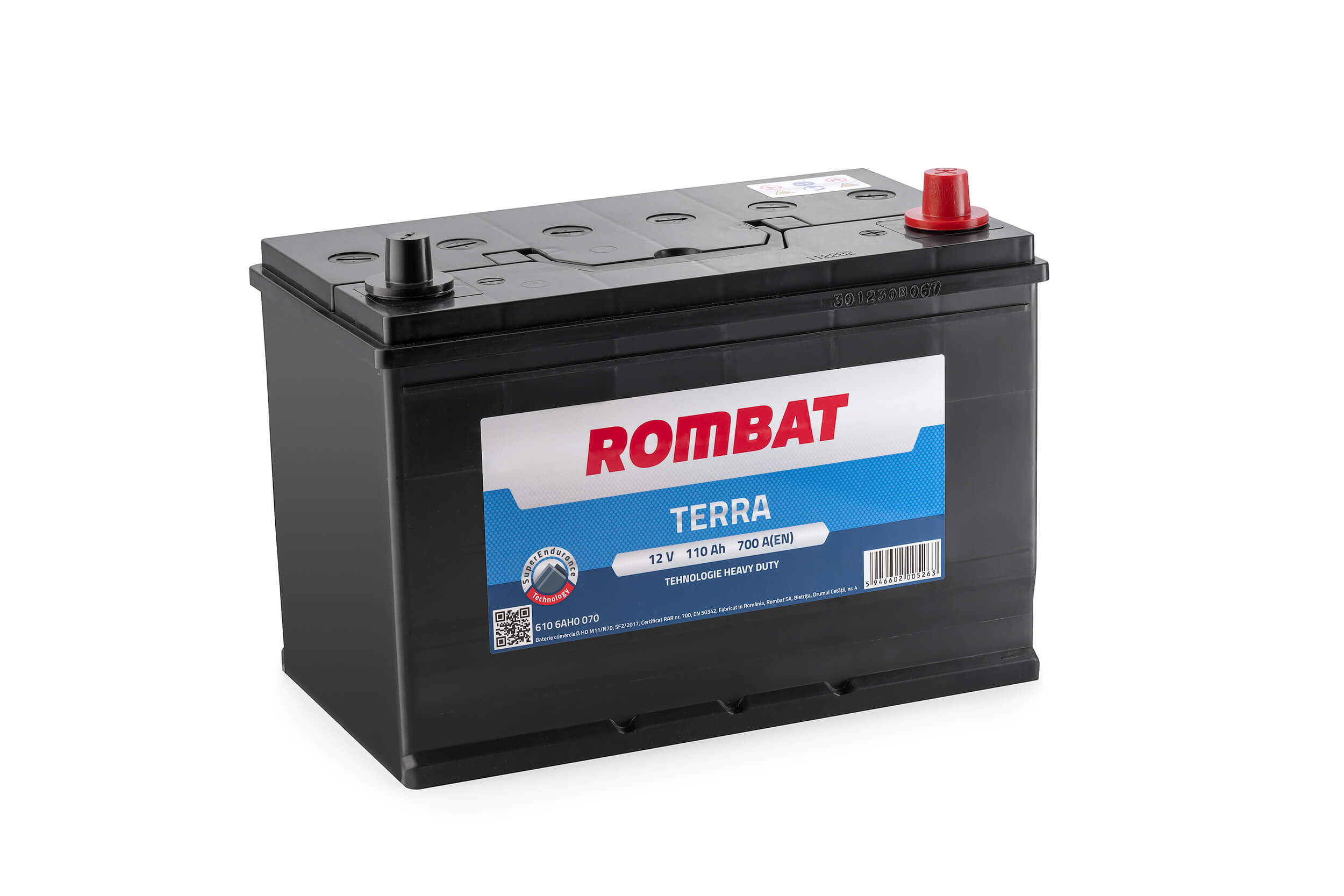 Batterie de démarrage ROMBAT 610 6AH0 070