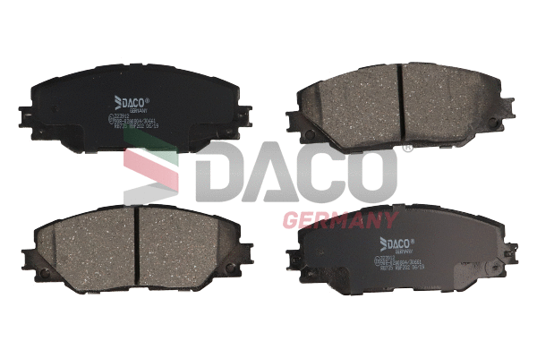 Kit de plaquettes de frein, frein à disque DACO Germany 323912