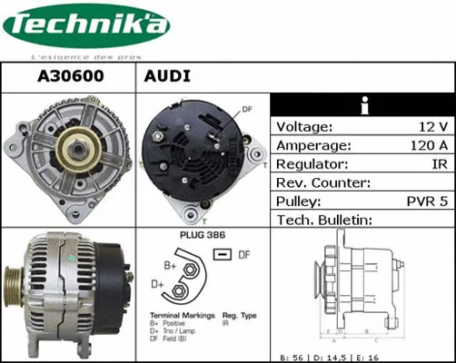 Alternateur Technika A30600