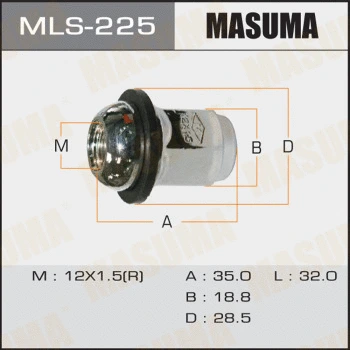 Écrou de roue MASUMA MLS-225