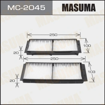 Filtre, air de l'habitacle MASUMA MC-2045