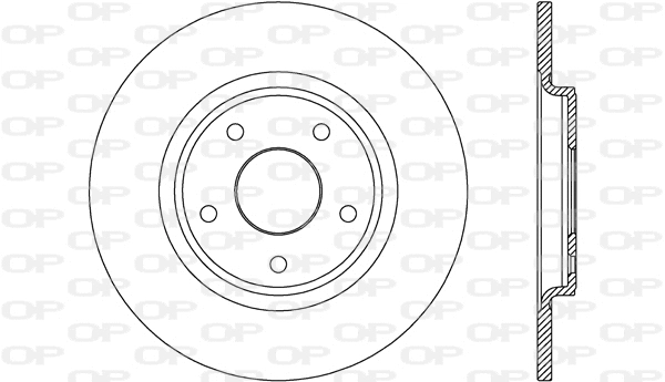 Disque de frein OPEN PARTS BDA2675.10