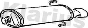Silencieux arrière KLARIUS 210383
