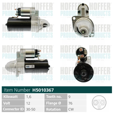 Démarreur HOFFER H5010367