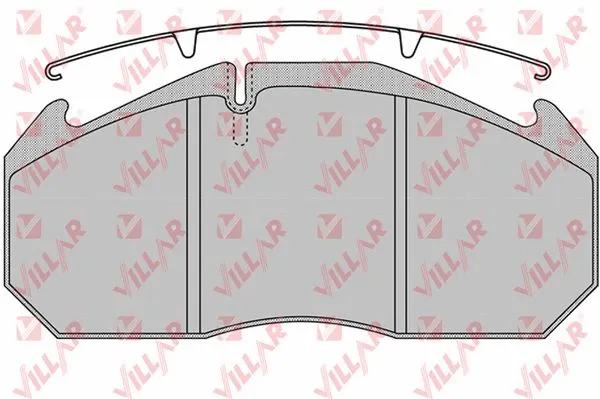 Kit de plaquettes de frein, frein à disque VILLAR 626.1152