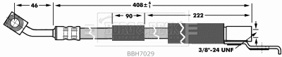Flexible de frein BORG & BECK BBH7029
